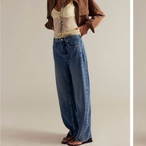 Free People Truro Baggy Puddle Jeans